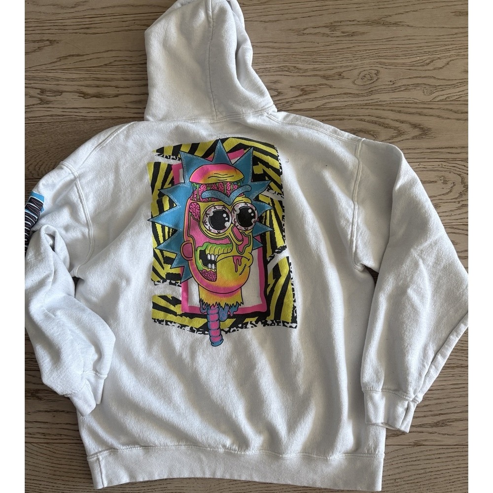 Rick And Morty Wubba Lubba Dub Dub Hoodie Sweatshirt Pullover Size L Streetwear‎